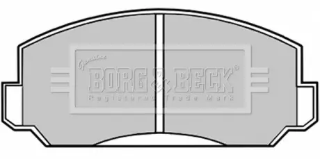 Комплект тормозных колодок, дисковый тормоз BORG & BECK BBP1009