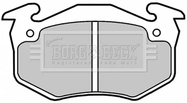 Комплект тормозных колодок, дисковый тормоз BORG & BECK BBP1018 (фото 1)