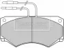 Комплект тормозных колодок, дисковый тормоз BORG & BECK BBP1039 (фото 1)