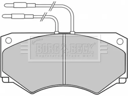 Комплект тормозных колодок, дисковый тормоз BORG & BECK BBP1039