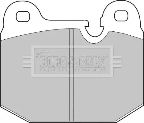 Комплект тормозных колодок, дисковый тормоз BORG & BECK BBP1043 (фото 1)