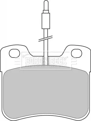 Комплект тормозных колодок, дисковый тормоз BORG & BECK BBP1055 (фото 1)