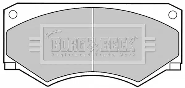 Комплект тормозных колодок, дисковый тормоз BORG & BECK BBP1056 (фото 1)