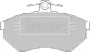 Комплект тормозных колодок, дисковый тормоз BORG & BECK BBP1076 (фото 1)
