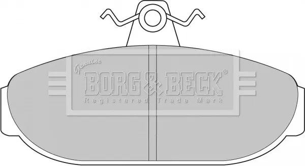 Комплект тормозных колодок, дисковый тормоз BORG & BECK BBP1079 (фото 1)