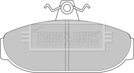 Комплект тормозных колодок, дисковый тормоз BORG & BECK BBP1079