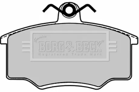 Комплект тормозных колодок, дисковый тормоз BORG & BECK BBP1103