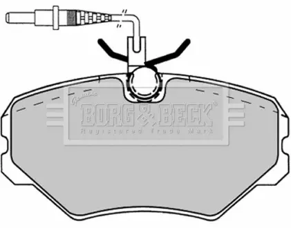 Комплект тормозных колодок, дисковый тормоз BORG & BECK BBP1137