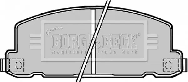 Комплект тормозных колодок, дисковый тормоз BORG & BECK BBP1171 (фото 1)