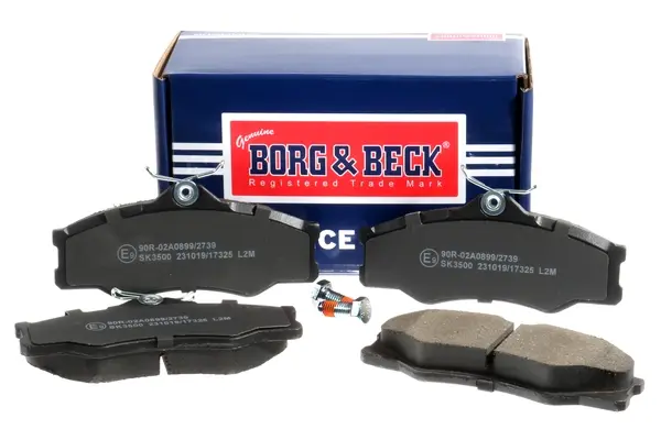 Комплект тормозных колодок, дисковый тормоз BORG & BECK BBP1175 (фото 1)