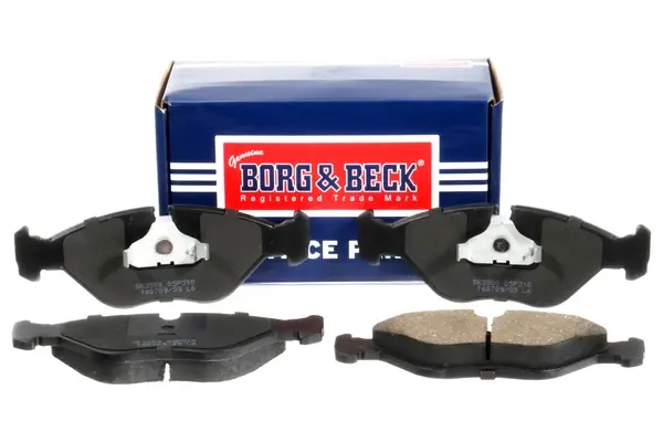 Комплект тормозных колодок, дисковый тормоз BORG & BECK BBP1186 (фото 1)
