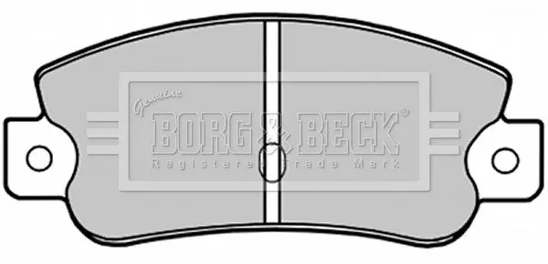 Комплект тормозных колодок, дисковый тормоз BORG & BECK BBP1193 (фото 1)