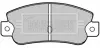 Комплект тормозных колодок, дисковый тормоз BORG & BECK BBP1193 (фото 1)