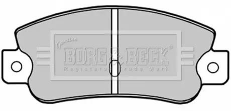 Комплект тормозных колодок, дисковый тормоз BORG & BECK BBP1193