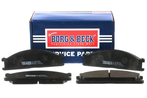 Комплект тормозных колодок, дисковый тормоз BORG & BECK BBP1195 (фото 1)