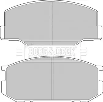Комплект тормозных колодок, дисковый тормоз BORG & BECK BBP1196