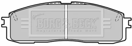 Комплект тормозных колодок, дисковый тормоз BORG & BECK BBP1203