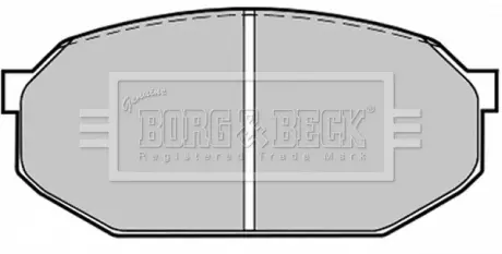 Комплект тормозных колодок, дисковый тормоз BORG & BECK BBP1205