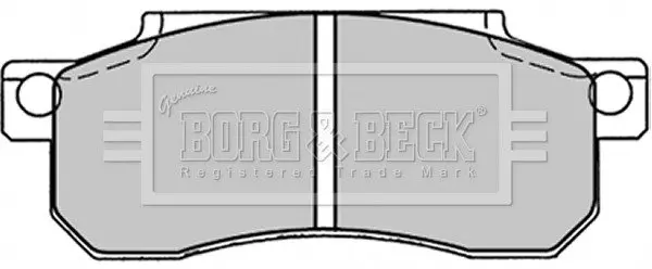 Комплект тормозных колодок, дисковый тормоз BORG & BECK BBP1207 (фото 1)
