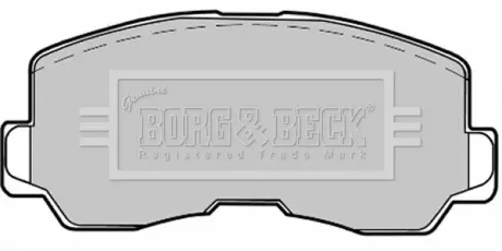 Комплект тормозных колодок, дисковый тормоз BORG & BECK BBP1213
