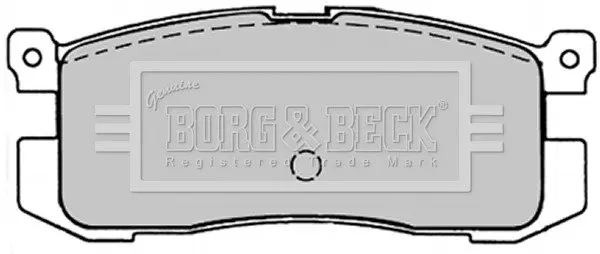 Комплект тормозных колодок, дисковый тормоз BORG & BECK BBP1220 (фото 1)