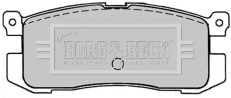 Комплект тормозных колодок, дисковый тормоз BORG & BECK BBP1220