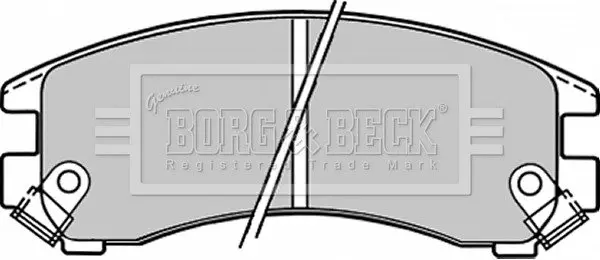 Комплект тормозных колодок, дисковый тормоз BORG & BECK BBP1223 (фото 1)