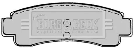 Комплект тормозных колодок, дисковый тормоз BORG & BECK BBP1224