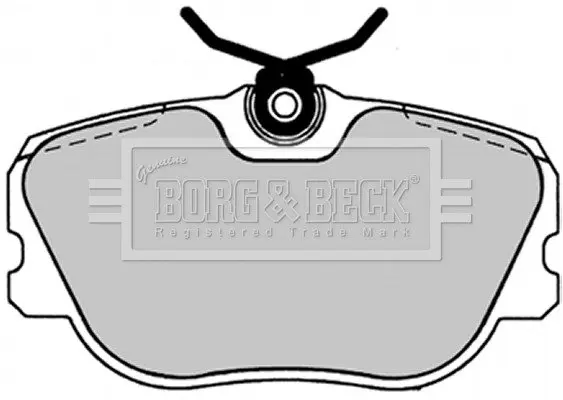 Комплект тормозных колодок, дисковый тормоз BORG & BECK BBP1229 (фото 1)