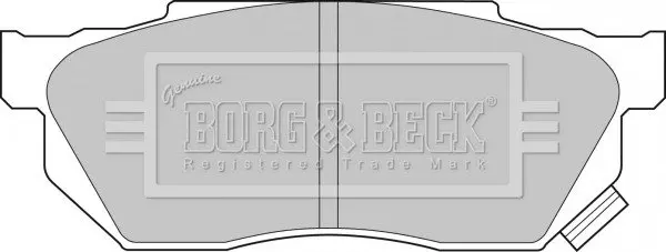Комплект тормозных колодок, дисковый тормоз BORG & BECK BBP1236 (фото 1)