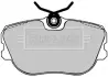 Комплект тормозных колодок, дисковый тормоз BORG & BECK BBP1238 (фото 1)