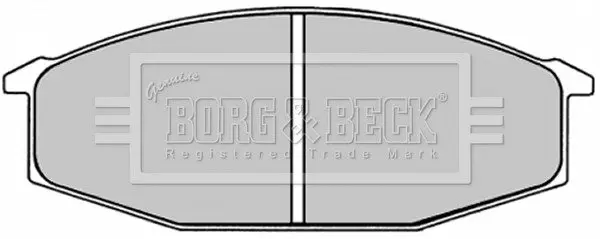 Комплект тормозных колодок, дисковый тормоз BORG & BECK BBP1245 (фото 1)