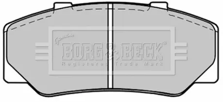 Комплект тормозных колодок, дисковый тормоз BORG & BECK BBP1246