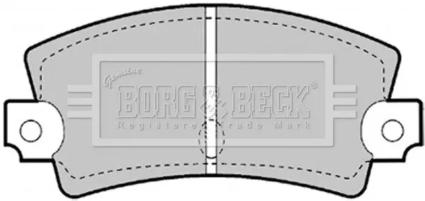 Комплект тормозных колодок, дисковый тормоз BORG & BECK BBP1247 (фото 1)