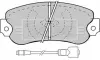 Комплект тормозных колодок, дисковый тормоз BORG & BECK BBP1258 (фото 1)