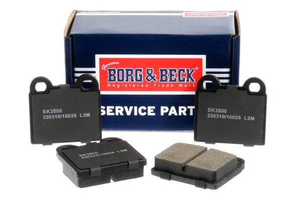 Комплект тормозных колодок, дисковый тормоз BORG & BECK BBP1260 (фото 1)