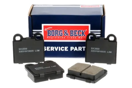 Комплект тормозных колодок, дисковый тормоз BORG & BECK BBP1260