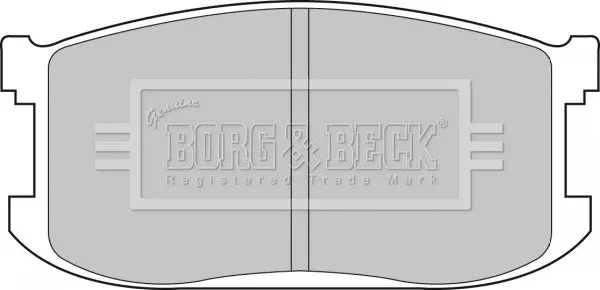 Комплект тормозных колодок, дисковый тормоз BORG & BECK BBP1265 (фото 1)