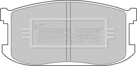 Комплект тормозных колодок, дисковый тормоз BORG & BECK BBP1265