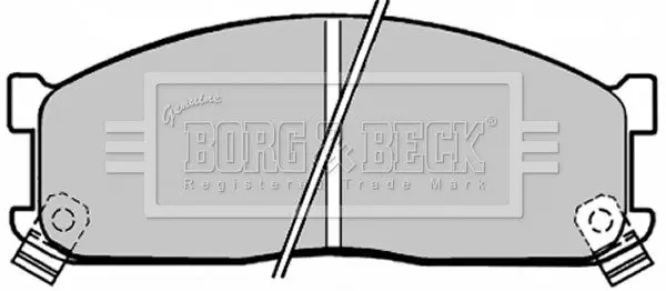 Комплект тормозных колодок, дисковый тормоз BORG & BECK BBP1271 (фото 1)