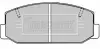 Комплект тормозных колодок, дисковый тормоз BORG & BECK BBP1276 (фото 1)
