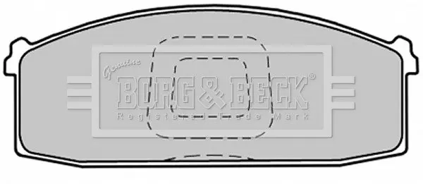 Комплект тормозных колодок, дисковый тормоз BORG & BECK BBP1280 (фото 1)