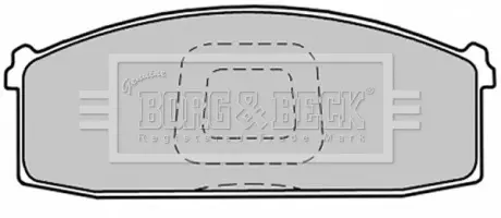 Комплект тормозных колодок, дисковый тормоз BORG & BECK BBP1280