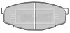 Комплект тормозных колодок, дисковый тормоз BORG & BECK BBP1285 (фото 1)
