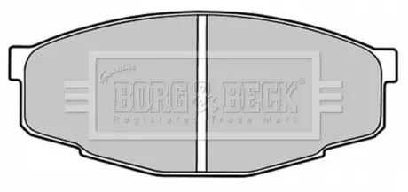 Комплект тормозных колодок, дисковый тормоз BORG & BECK BBP1285