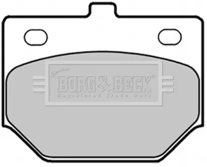 Комплект тормозных колодок, дисковый тормоз BORG & BECK BBP1286
