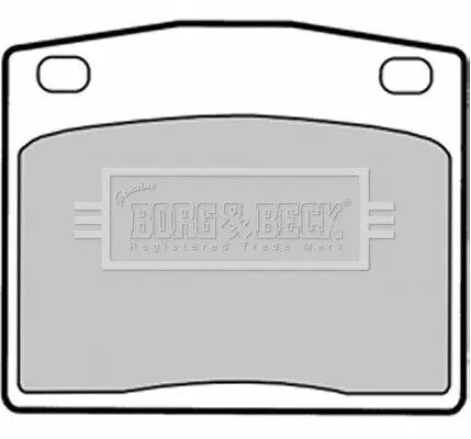 Комплект тормозных колодок, дисковый тормоз BORG & BECK BBP1287 (фото 1)