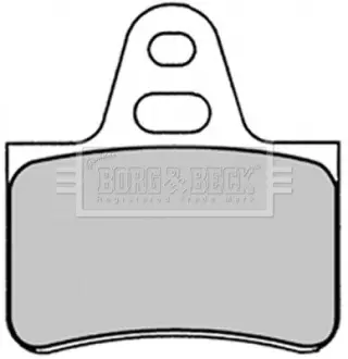 Комплект тормозных колодок, дисковый тормоз BORG & BECK BBP1290