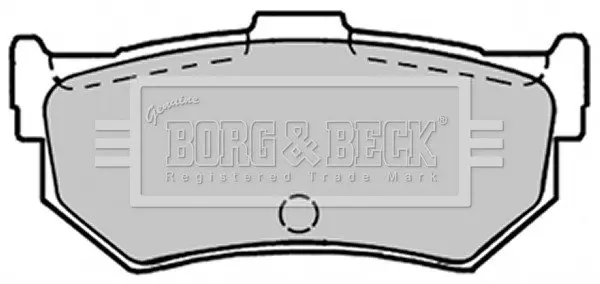Комплект тормозных колодок, дисковый тормоз BORG & BECK BBP1297 (фото 1)