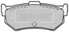 Комплект тормозных колодок, дисковый тормоз BORG & BECK BBP1297 (фото 1)